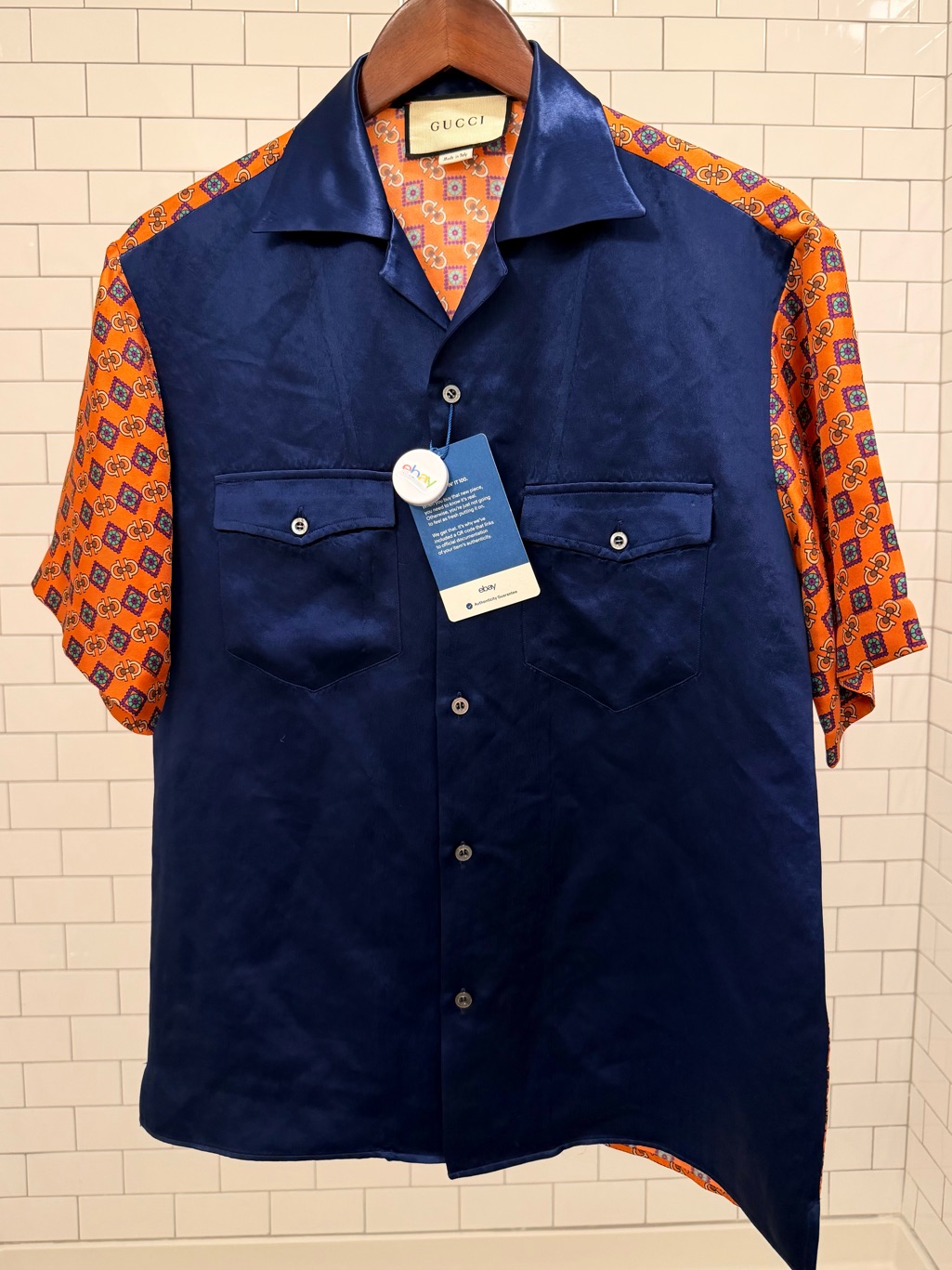Rare! Gucci Silk Shirt - Camp Collar